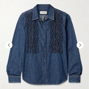 Nili Lotan Blue Button Down Shirt